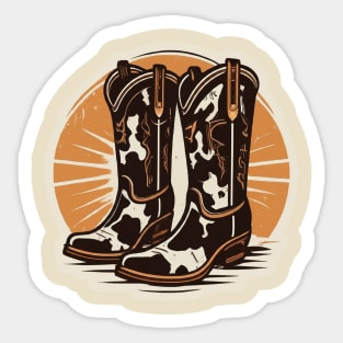 Western Boots Sticker